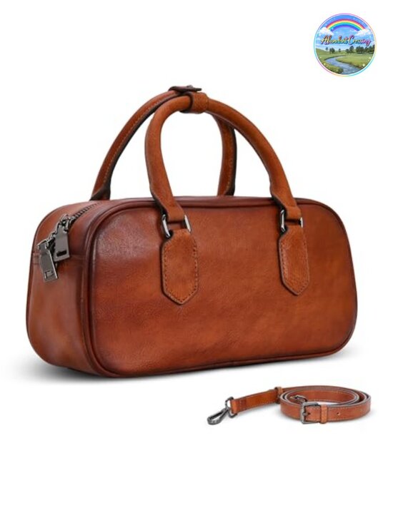 Handbags - Genuine Leather Crossbody Bag Small Shoulder Purse Adjustable Strap